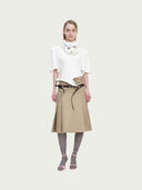 prestashop:1:5616:27257 | Khaki Deconstructed Waist A-line Cargo Skirt