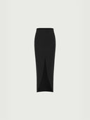 prestashop:1:563:4131 | Black wool skirt with front slit