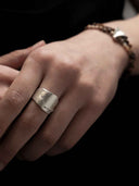prestashop:1:5667:27660 | Silver Veiled Wide Ring