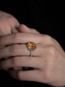 prestashop:1:5670:27644 | Silver Amber Ease Gem Ring