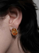 prestashop:1:5682:27588 | Silver Amber Ease Gem Stud Earrings