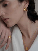 prestashop:1:5686:27575 | Gold Veiled Hoop Earrings