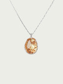 prestashop:1:5689:27582 | Silver Amber Ease Gem Necklace