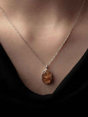 prestashop:1:5689:27583 | Silver Amber Ease Gem Necklace