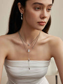 prestashop:1:5699:27749 | Silver Layered Raindrop Link Necklace