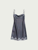 prestashop:1:5706:27986 | Distressed Print Silk Slip Dress