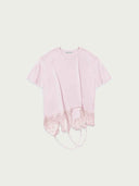 prestashop:1:5711:27966 | Pink Color-Block Strappy Deconstructed Top