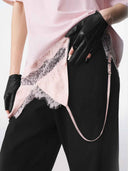 prestashop:1:5711:27968 | Pink Color-Block Strappy Deconstructed Top