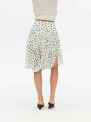 prestashop:1:5714:27918 | White Asymmetrical Polka Dot Midi Skirt
