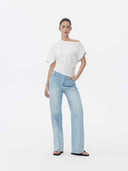 prestashop:1:5717:27899 | White Asymmetrical Cotton T Shirt