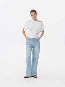 prestashop:1:5717:27900 | White Asymmetrical Cotton T Shirt