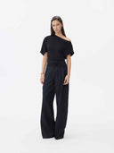 prestashop:1:5718:27892 | Black Asymmetrical Cotton T Shirt