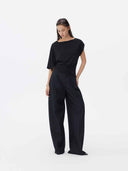 prestashop:1:5718:27893 | Black Asymmetrical Cotton T Shirt