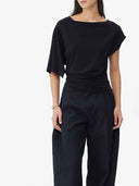 prestashop:1:5718:27896 | Black Asymmetrical Cotton T Shirt