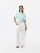 prestashop:1:5719:27889 | Aqua Green Asymmetrical Cotton T Shirt