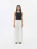 prestashop:1:5720:27882 | White Linen Blend Tailored Trousers