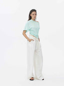 prestashop:1:5720:27884 | White Linen Blend Tailored Trousers