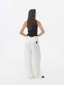 prestashop:1:5720:27886 | White Linen Blend Tailored Trousers