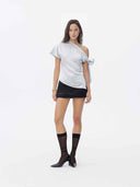 prestashop:1:5723:27864 | Moon White Asymmetrical Wrap Top
