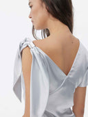 prestashop:1:5723:27868 | Moon White Asymmetrical Wrap Top