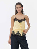 prestashop:1:5724:27860 | Yellow Jacquard Camisole Top