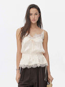 prestashop:1:5726:27852 | Ivory Jacquard Camisole Top