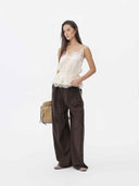 prestashop:1:5726:27855 | Ivory Jacquard Camisole Top