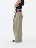 prestashop:1:5728:27845 | Grey Khaki Wool Blend Tailored Trousers