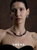 prestashop:1:5734:27958 | Black Ancient Echo Twisted Mirror Earrings