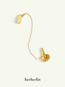 prestashop:1:5747:28057 | Gold Horn Bell Double Chime Threader Earrings