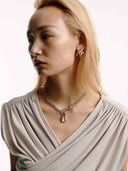 prestashop:1:5764:28098 | Silver Offset Embrace Stud Earrings