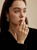prestashop:1:5772:28080 | Silver Large Moon Embrace Earrings