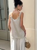 prestashop:1:5781:28287 | Beige Rice Luminous Haze Top