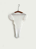 prestashop:1:5790:28228 | Off White Panelled Texture Jersey Tee Shirt
