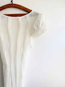 prestashop:1:5790:28229 | Off White Panelled Texture Jersey Tee Shirt
