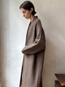 prestashop:1:5832:28769 | Greyish Camel Gilded Grace Long Coat
