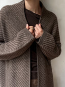 prestashop:1:5832:28772 | Greyish Camel Gilded Grace Long Coat