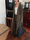prestashop:1:5834:28702 | Vanished Green Regal Charm Long Coat