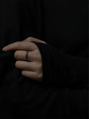 prestashop:1:664:2495 | Round Not Round - Black Petit Citrine Silver Ring
