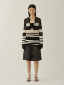prestashop:1:683:2624 | Black/white stripe crochet top