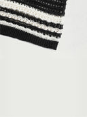 prestashop:1:683:4083 | Black/white stripe crochet top
