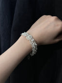 prestashop:1:833:4314 | ZHAN - Splendid knitting bracelet with butterfly shaped chain