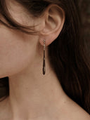 prestashop:1:891:5074 | Silver teardrop earrings with dark red enamel